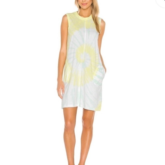 ATM Classic Jersey Sleeveless Tie Dye Dress Sz S - Picture 2 of 8